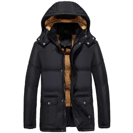 Clothing plus velvet padded jacket men winter - Royalessencelux