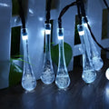 Colorful teardrop bubble garden solar lights with clear frosted glass bubble effect and multiple lighting modes