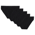 Black seamless briefs in a set of five columbia sports womens stretch cotton bikini for comfortable everyday wear