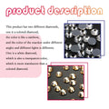 Colored and white rhinestone gems with faceted reflective surfaces for complete tooth gem decoration and adhesive use