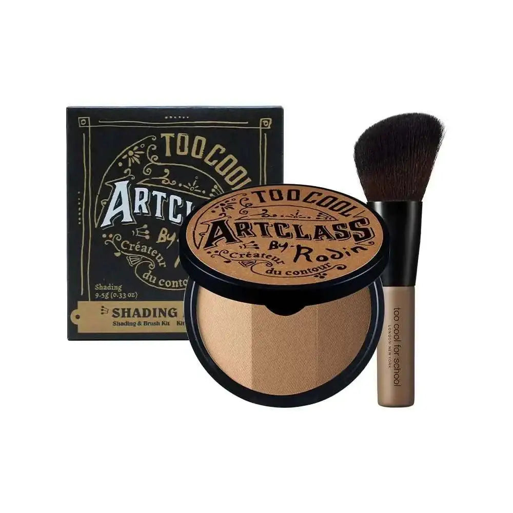 Too cool for school artclass contour makeup powder palette with rodin shading kit bronzer and matching brush