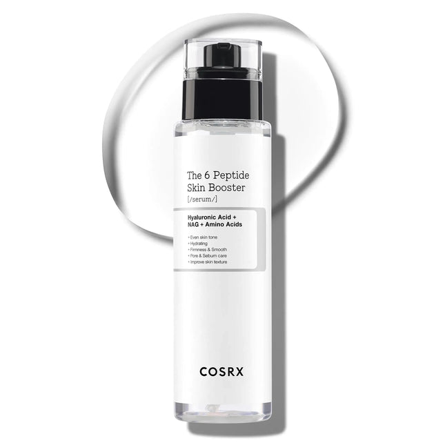 COSRX 6X Peptide Collagen Booster Toner Serum Niacinamide & Hyaluronic Acid Skin Renewal Boosting Facial Essence for All Skin Types Korean Skin Care Paraben Free 150mL/5.07 Fl.Oz - Royalessencelux