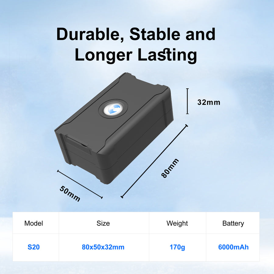 Magnetic Hidden 4G GPS Tracker for Car - Real-Time Anti-Theft Vehicle Tracker, 6000mAh (Subscription Required)