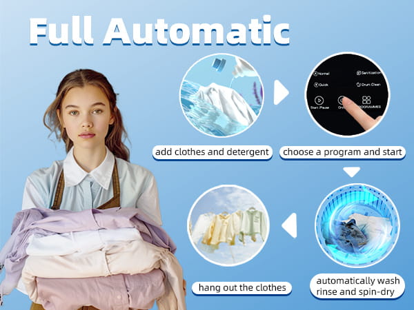 portable white mini underwear washing machine with a full automatic design featuring a sleek black control panel and a transparent drum for modern laundry convenience.