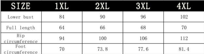 The image displays a size chart in inches for red floral plus size lace meshsexy lingerie available in sizes 1XL to 4XL.