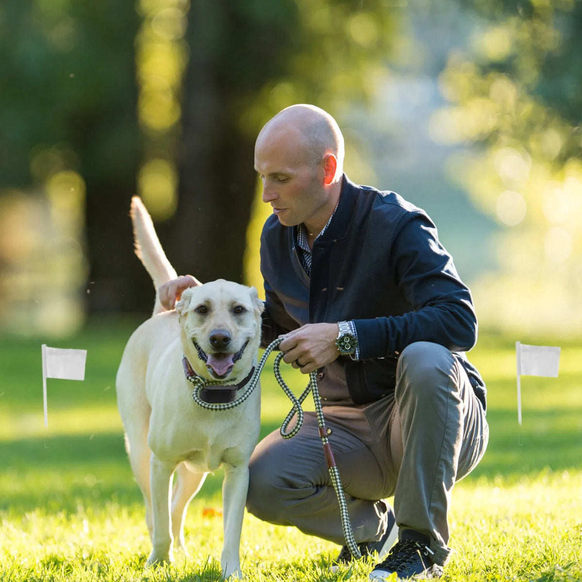 Electric Dog Fence System – Adjustable Boundary & Dual Collar Kit for All Dog Sizes