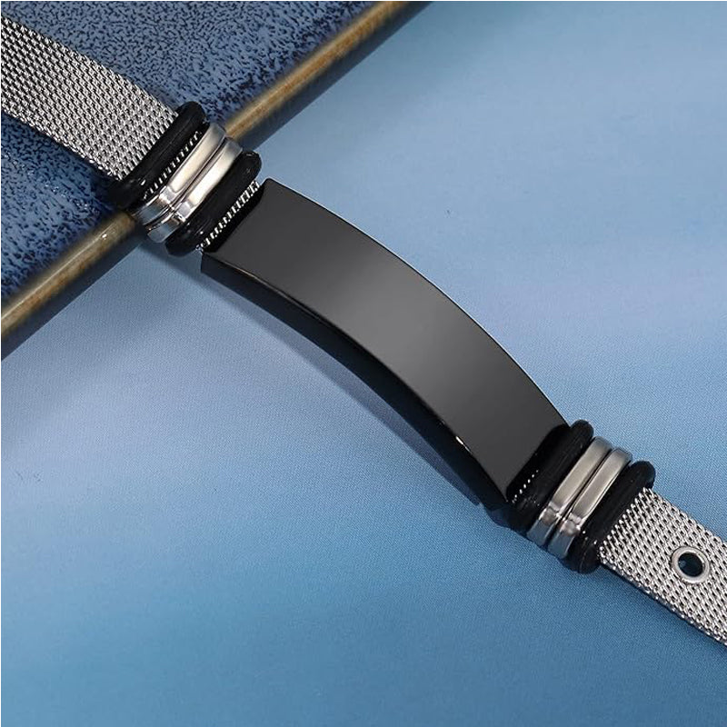 Minimalist Titanium Steel Adjustable Bracelet Tarnish-Free Stackable Cuff