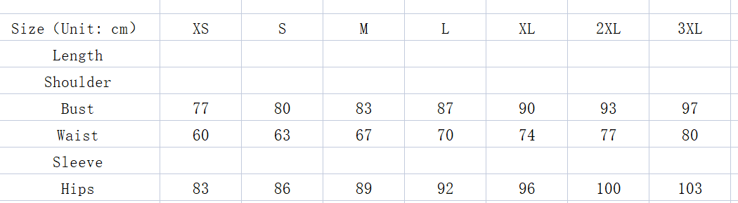 The image shows a size chart in centimeters for the blush beaded tulle luxury evening dress ranging from XS to 3XL.