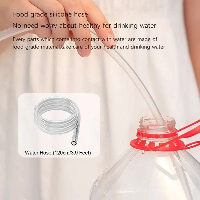 Transparent food-grade silicone water hose 120cm long for dark blue smart desk dispenser electric water use