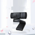 Black aoni desktop computer teaching camera with sleek rectangular design, perforated side panels, and adjustable stand