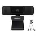Black aoni desktop computer teaching camera with built-in speakers and adjustable stand in sleek rectangular design