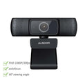Black ausdom computer teaching camera with sleek rectangular design and perforated side panels for audio speakers