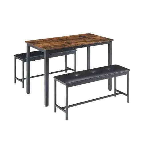 Dining Table Set, Industrial Style Dining Table And Kitchen Chairs - Royalessencelux