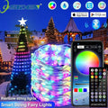 Siden smart string fairy lights with colorful led bulbs and remote for customizable effects featuring dmx music sync