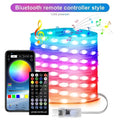 Usb-powered versatile led strip light with dmx music sync and bluetooth remote featuring colorful gradient display