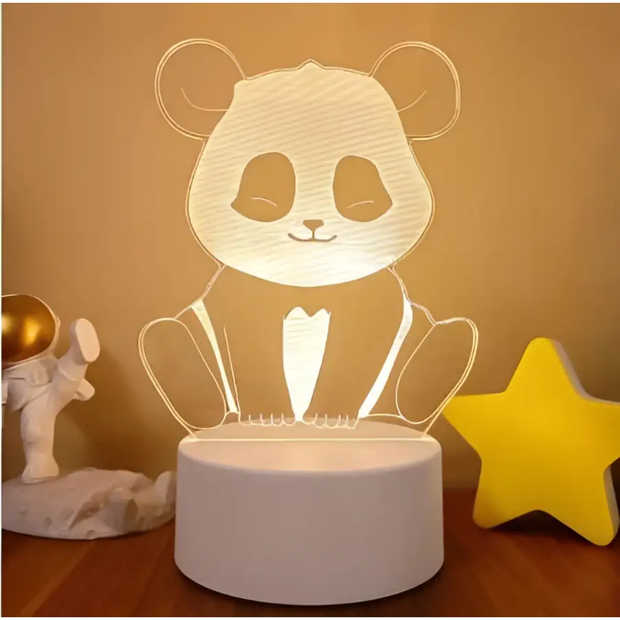 White dolphin-themed 3d led night light with translucent acrylic design and colorful touch remote control lights on circular base