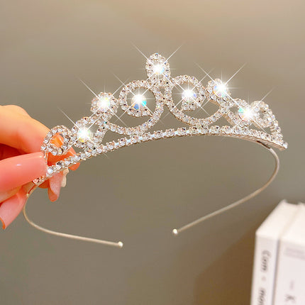 Sweet Fashion Jewelry Hair Accessories Multicolor Pearl Crown Banquet Birthday Fashion Princess Headband Girl Kawaii Crown Crown Headband Headgear Headgear Crystal  Wedding Party Hair Accessories - Royalessencelux