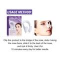 White plastic eelhoe nose shaper with adjustable arms and curved design for nose shaper tightening and straightening tool