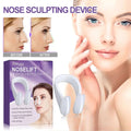 White plastic eelhoe nose shaper with curved design and soft padding for nose shaper tightening and straightening