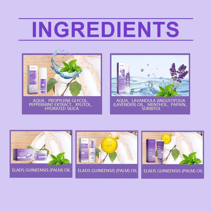 Eelhoe Purple Toned Teeth Set Clean Teeth Breath Care Mouth Clean Mouth Care - Royalessencelux