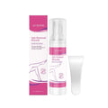 Effective hair removal mousse for body care in pink and white jaysuing hair removal clear pump bottle with matching packaging