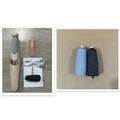 Beige and gold electric foot grinder with textured spray canisters and matching replacement attachments for foot care tool with rechargeable battery