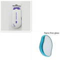White and purple electric hair removal device with sensa-light head and sleek ergonomic design for handheld use
