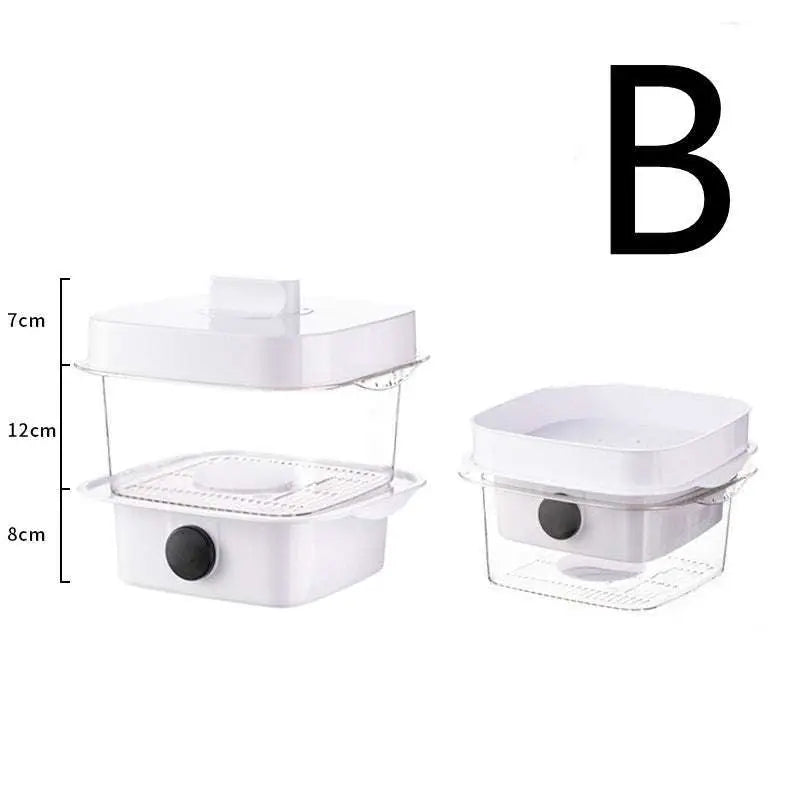White electric multi layer heat preservation dish cover with transparent glass shelves and digital temperature display at 65°c