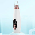 Electric pores clean artifact nose vacuum in white and rose gold with clear tip and ergonomic design for effective use