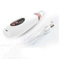 White and rose gold electric pores clean artifact nose vacuum with sleek ergonomic design for facial cleansing