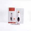 White and rose gold electric pores clean nose vacuum with sleek ergonomic design for blackhead removal
