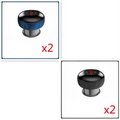 Blue and black electric vacuum cupping negative pressure massager head with red led heating model display panel