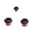 Black and red electric vacuum cupping negative pressure massager with metallic base heating model for massage therapy