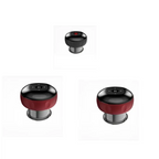 Black and red electric vacuum cupping negative pressure massager with metallic base heating model for massage therapy