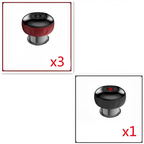 Red and black electric vacuum cupping negative pressure massager with metallic base heating model for therapeutic use