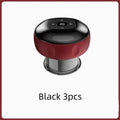 Red and black electric vacuum cupping negative pressure massager with digital display heating model for acupressure therapy
