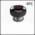 Black electric vacuum cupping negative pressure massager with red led display and control buttons heating model