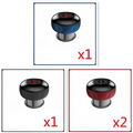 Blue, black, and red electric vacuum cupping negative pressure massager with digital display and heating model features