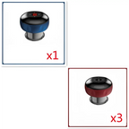Blue and black electric vacuum cupping negative pressure massager with metallic base heating model for therapeutic use