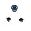 Blue and black electric vacuum cupping negative pressure massager with circular control panel and heating model design