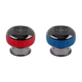 Red and blue electric vacuum cupping negative pressure massagers with glossy plastic bodies and black control panels