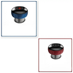 Blue and black electric vacuum cupping negative pressure massager with a metallic base heating model for pain relief
