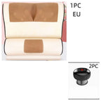 Cream-colored electric vacuum cupping negative pressure massager with tan mesh panels and black trim heating model set