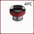 Red and black electric vacuum cupping negative pressure massager with metallic base heating model for therapeutic use