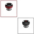 Red and black electric vacuum cupping negative pressure massager with metallic base and heating model for therapeutic use