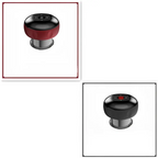 Red and black electric vacuum cupping negative pressure massager with metallic base and heating model for therapeutic use