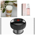 Black glossy electric vacuum cupping negative pressure massager with red illuminated heating model control panel