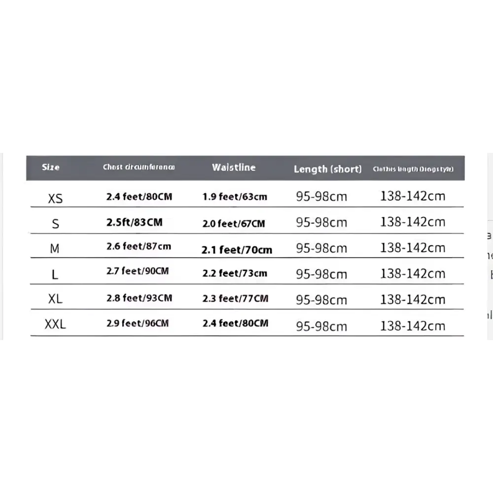 Size chart for emerald green tulle evening dress banquet displaying measurements in inches and centimeters xs to xxl