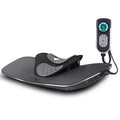 Black and gray ergonomic neck health massager chair with digital control panel for targeted neck therapy