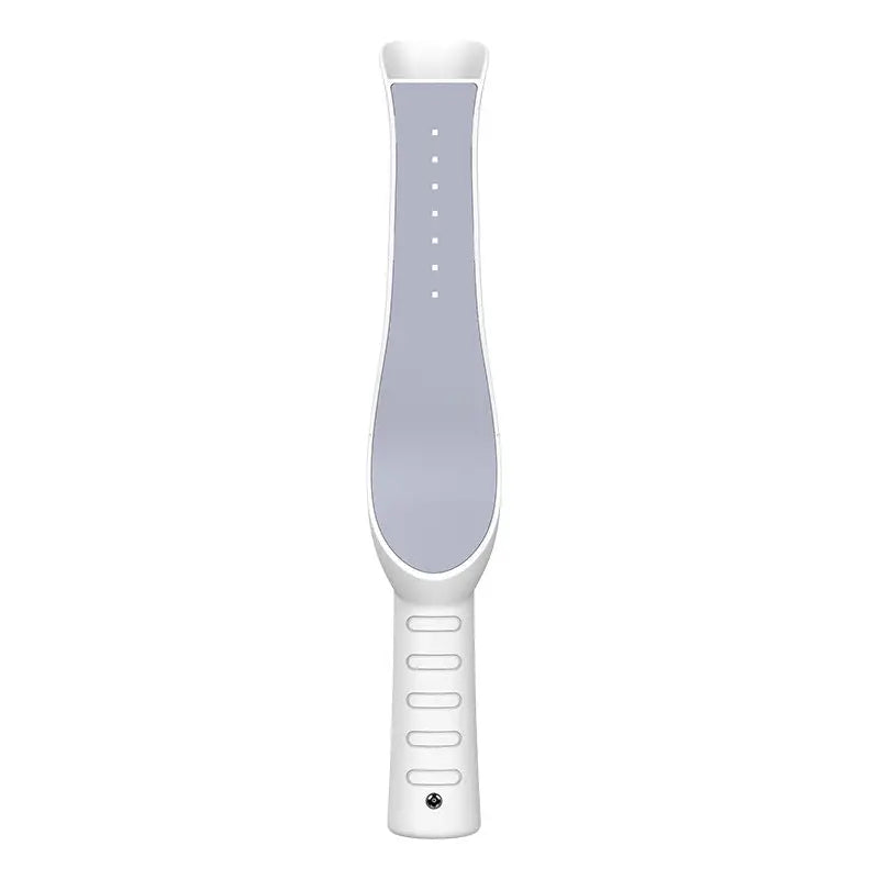 White handheld travel sterilization lamp stick with ergonomic design and gray dotted heating plate for precise use